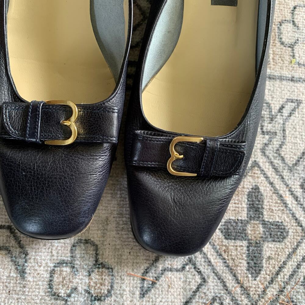 Bally Pertisa Leather Flats Size 7.5 - Picture 3 of 7
